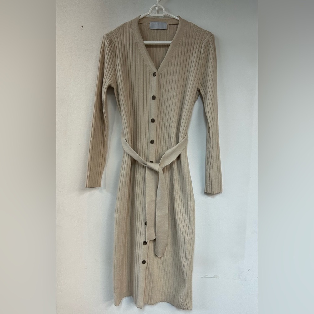 Style Addict sweater dress with belt